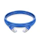 Cat6a Snagless Shielded (SFTP) PVC Blue Patch Cable, 6in