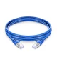 Câble de raccordement bleu en PVC blindé sans accroc Cat6a (SFTP), 16 pi