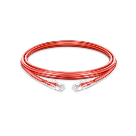 6英寸六芯无屏蔽（UTP）PVC CM红色超细跳线