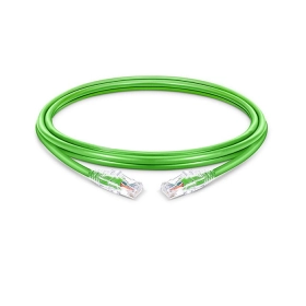 6英寸六芯无屏蔽非屏蔽（UTP）PVC CM绿色超细跳线
