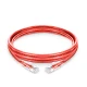 Cable de conexión de PVC CM rojo sin enganches sin blindaje (UTP) Cat5e, 6 pulgadas