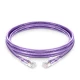 Cat5e Snagless Unshielded (UTP) PVC CM Purple Patch Cable, 6in