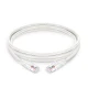 Câble de raccordement blanc PVC CM Cat5e non blindé (UTP) sans accroc, 6 pouces