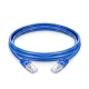Câble de raccordement bleu en PVC blindé sans accroc Cat5e (FTP), 3 pi