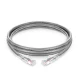 Cat6 Snagless Unshielded (UTP) PVC CM Gray Patch Cable, 6in