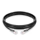 Câble de raccordement noir PVC CM Cat6 sans blindage non blindé (UTP), 6 pouces