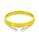 Cat6 Snagless Unshielded (UTP) PVC CM Yellow Patch Cable, 6in