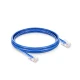 Cat6 Non-booted Unshielded (UTP) PVC CM Blue Patch Cable, 6in