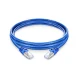 Cat6 Snagless Shielded (SFTP) PVC Blue Patch Cable, 6in