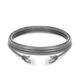 Cat6 Snagless Shielded (SFTP) PVC Gray Patch Cable, 6in