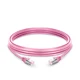 Cable de conexión de PVC, rosa, blindado y sin enganches Cat6 (SFTP)