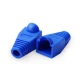 Cat5e UTP和FTP，Cat6 UTP RJ45用于绞合电缆的无缝保护套-蓝色，每包50个