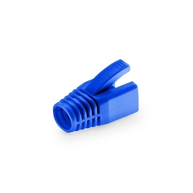 用于绞合电缆的Cat6和Cat6a STP RJ45无缝固定护套-蓝色，每包50个