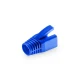 Cat7 STP RJ45 Snagless Boot Cover for Stranded Cables  - Blue, 50/Pack
